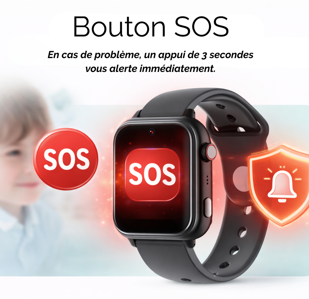 Montre connectée enfant 4G avec GPS, appel vidéo, bouton SOS – Nomikids Move